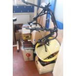 ***WITHDRAWN***  A 1990's exercise bike, pictures, prints, magazines, wall clock, DVDs, wooden