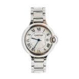 ****WITHDRAWN FROM SALE*****Cartier- a gents Cartier Ballon Bleu automatic wristwatch, round