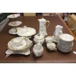 A collection of European ceramics to include: part Sevres pattern no: 5360, some pieces marks,