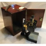 W.Watson & Sons Low Power Binocular Stereo Microscope 1941. serial number 73475. Good condition in