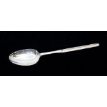 A George III silver marrow spoon, London, 1767, maker's mark indistinct, 1.83ozt (56.8 grams)