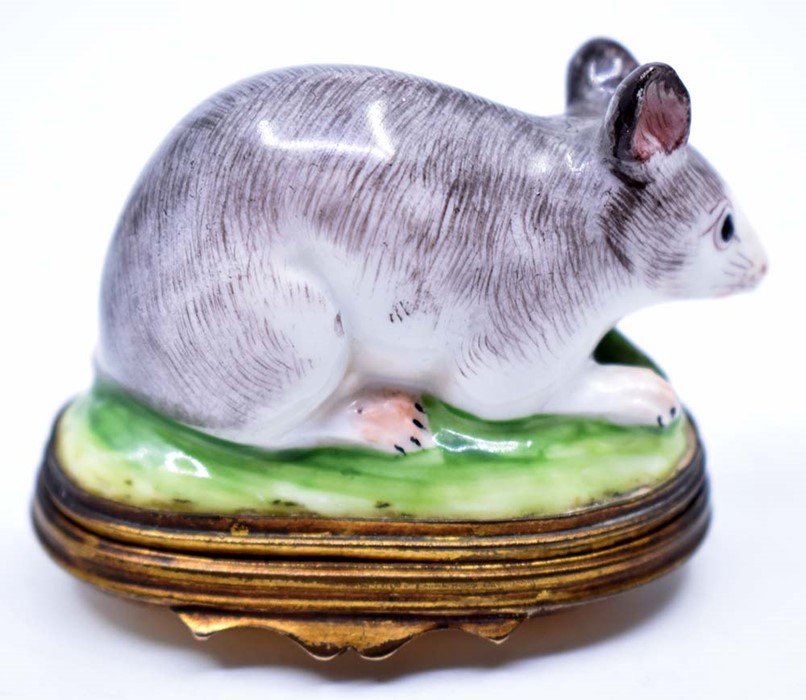 A collection of 3 mice to include a late 19th century bonbonierre in the form of a mouse with a - Image 5 of 7