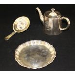 A collection of Danish silver to include: 19th Century Danish .826 standard silver batchelor's