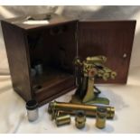 Watson & Sons compound microscope serial number 819, c1883.  Bar limb design and RSA features with