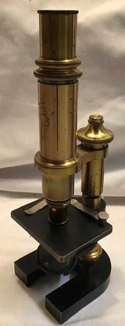 Microscopes: E Leitz stand lll c1890, C Reichert stand lll, c1887, Drum microscope in the style of - Image 4 of 4