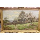 Henry Hadfield Cubley (1858 - 1934), A Spring Morning, oil on canvas, signed and dated 1843,