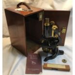 Watson Service Microscope 1931, serial number 46017. Very rare in this condition, possibly never