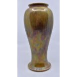 Ruskin Pottery: A Ruskin Pottery high fired iridescent ochre glaze, height approx 22.5cm.