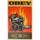 Shepard Fairey Print and Destroy Offset lithograph on cream Speckletone paper. Open edition. 61 x