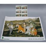 Bansky Save or Delete Poster and uncut sticker sheet Greenpeace print and sticker set, limited