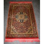 A 20th century Tabriz-style Mala rug. 162 x 90 cms.