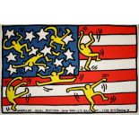 Keith Haring, American Music Festival, 1988-1990 New York City Ballet, 90 x 61cm Plate signed and