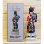 ***ITEM LOCATED AT BISHTON HALL*** White Heather Blended Scotch Whisky in Bagpiper Decanter in