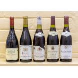 ***ITEM LOCATED AT BISHTON HALL*** Five bottles of wine including 1988 Volnay 1er Cru and 1991