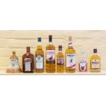 ***ITEM LOCATED AT BISHTON HALL*** A selection of Whisk and spirits, including Paddy Old Irish