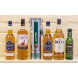 ***ITEM LOCATED AT BISHTON HALL*** Six bottles of Whisky including Bell's, Famous Grouse and