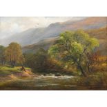 George Turner (British, 1843-1910), Monsal Dale, North Derbyshire, signed l.r., titled verso, oil on