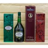 ***ITEM LOCATED AT BISHTON HALL*** A bottle of Martell VSOP Medaillon old fine Cognac, a bottle of