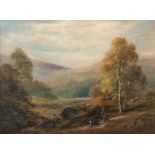 George Turner (British, 1843-1910), In the Derbyshire Hills, signed l.r., titled verso, oil on