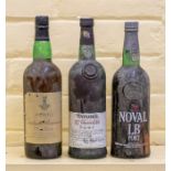 ***ITEM LOCATED AT BISHTON HALL*** Three bottles of Port including Noval LB Vintage Character