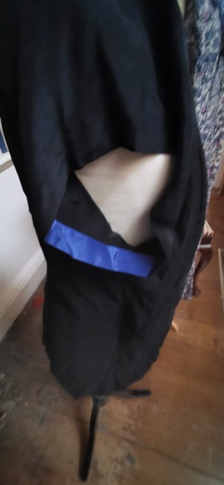 an Issy Miyake (Paris) black bolero in silk edged in 1980/90s with cobalt blue trimming. - Image 3 of 3