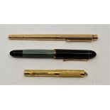 A Pelikan 140 pen, with 14ct. gold nib, together with a gold plated Sheaffer Targa Slim, with