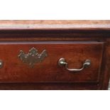 An 18th cent Style oak dresser base of typiical proportions with three drawers, additional images on