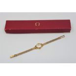 A 18ct. gold Omega Ladymatic automatic wrist watch, .1967, cal.661, having signed circular
