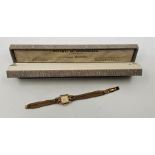 A 9ct yellow gold Rolex Precision ladies' wrist watch, c.1952, manual movement, having signed
