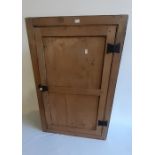 A 19th cent Pine corner cabinet