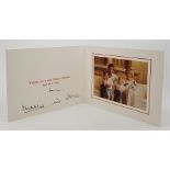 Charles (1948-) Prince of Wales & Diana (1961-1997) Princess of Wales: A signed Christmas