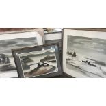 A collection of various Russian intetest watercolours