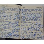 Collection of WWII RAF air force diaries (3) circa 1943