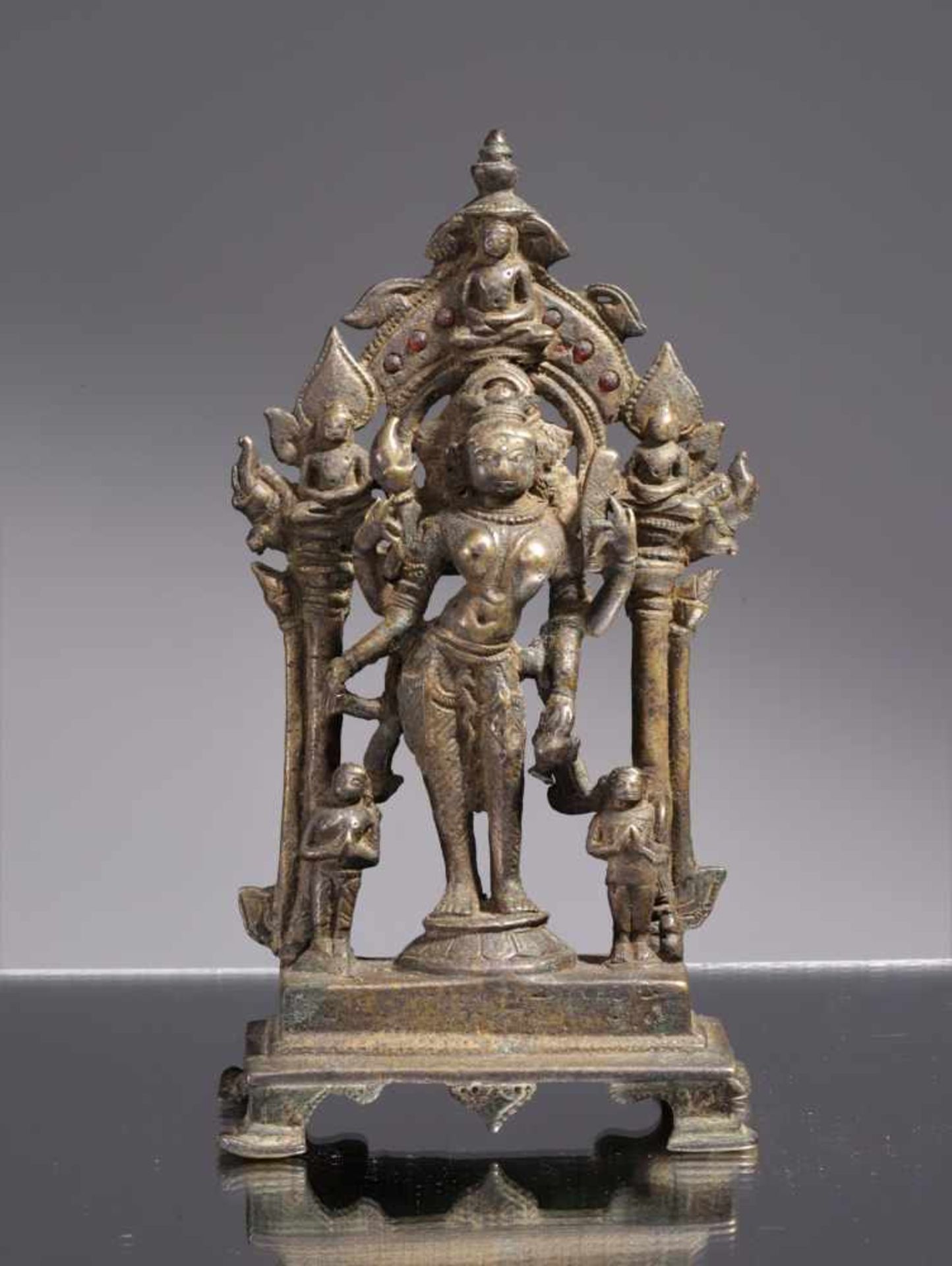PRAJNAPARAMITABronzeIndia 16th centuryDimensions: Height 16 cm ; Wide 8 cm ; Depth 5 cmWeight: 460