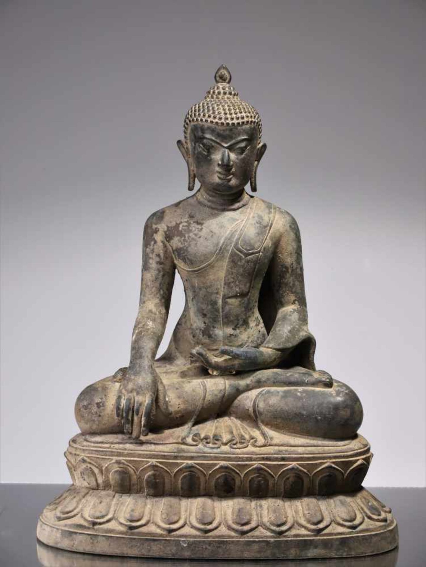 BUDDHABronzeBurma , Pagan 12th century styleDimensions: Height 43 cm ; Wide 31 cm ; Depth 18