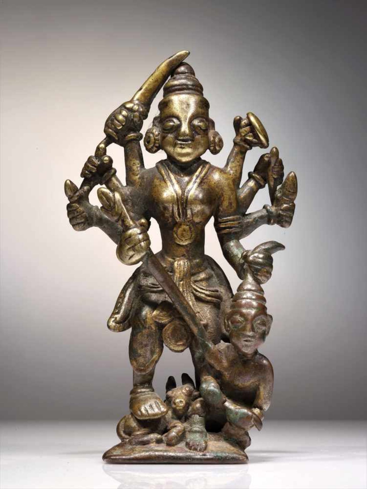 DURGA SLAYING THE DEMON MAHISHSURA