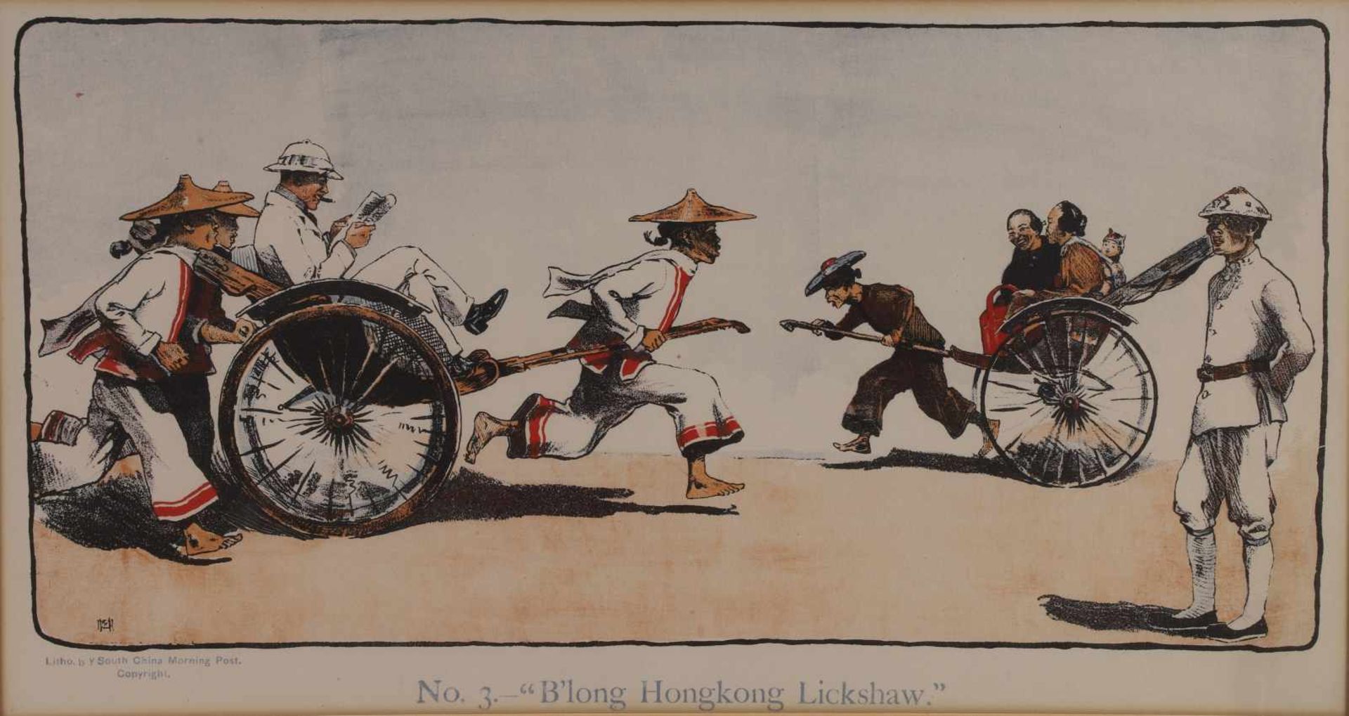 SIX LITHOGRAPHS FROM H.D. COLLISONS-MORLEY (BRIT. 1877-1915) DEPICTING SCENES OF HONG KONG - Bild 4 aus 7