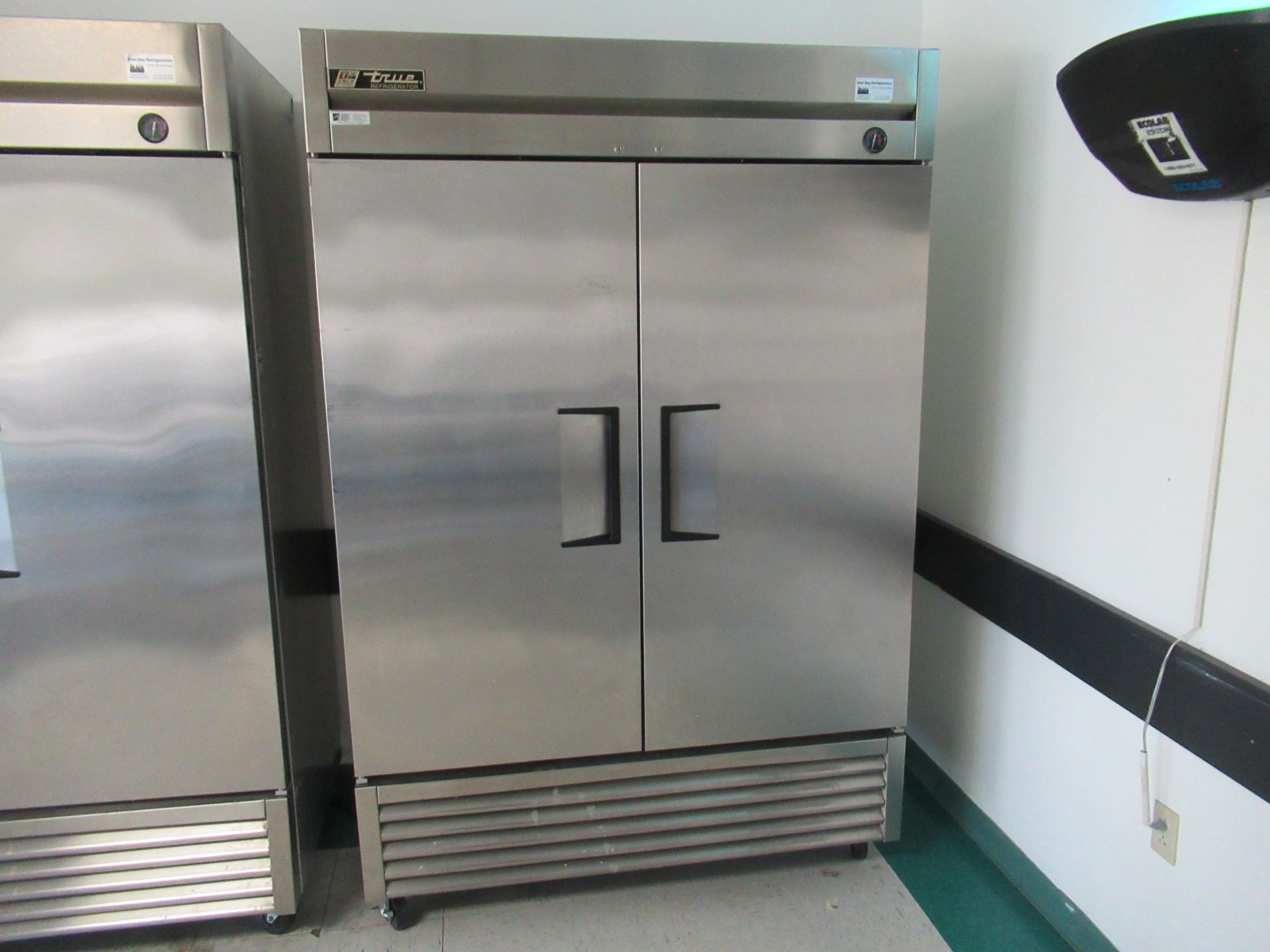 TRUE 2-Door Reach In Refrigerator, Model T-49, Located In: Office Break Rm - Rigging Fee: $ 250