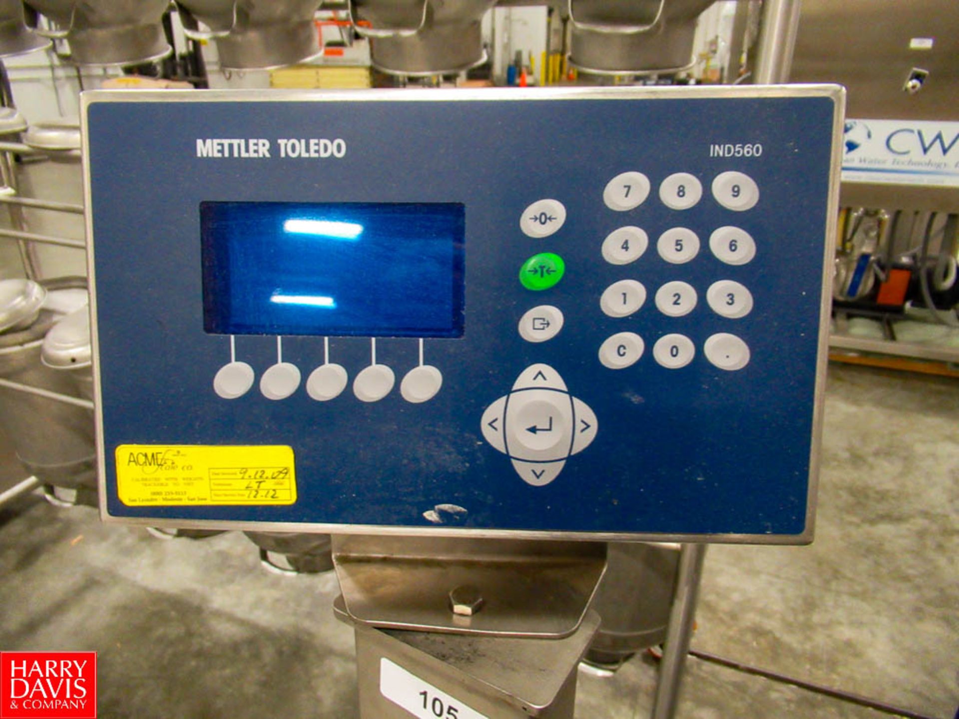 Mettler Toledo Pallet Scale, Model: IND560 SN: 125437-6MJ Located In: Dry Storage - Rigging Fee: $ - Image 2 of 3