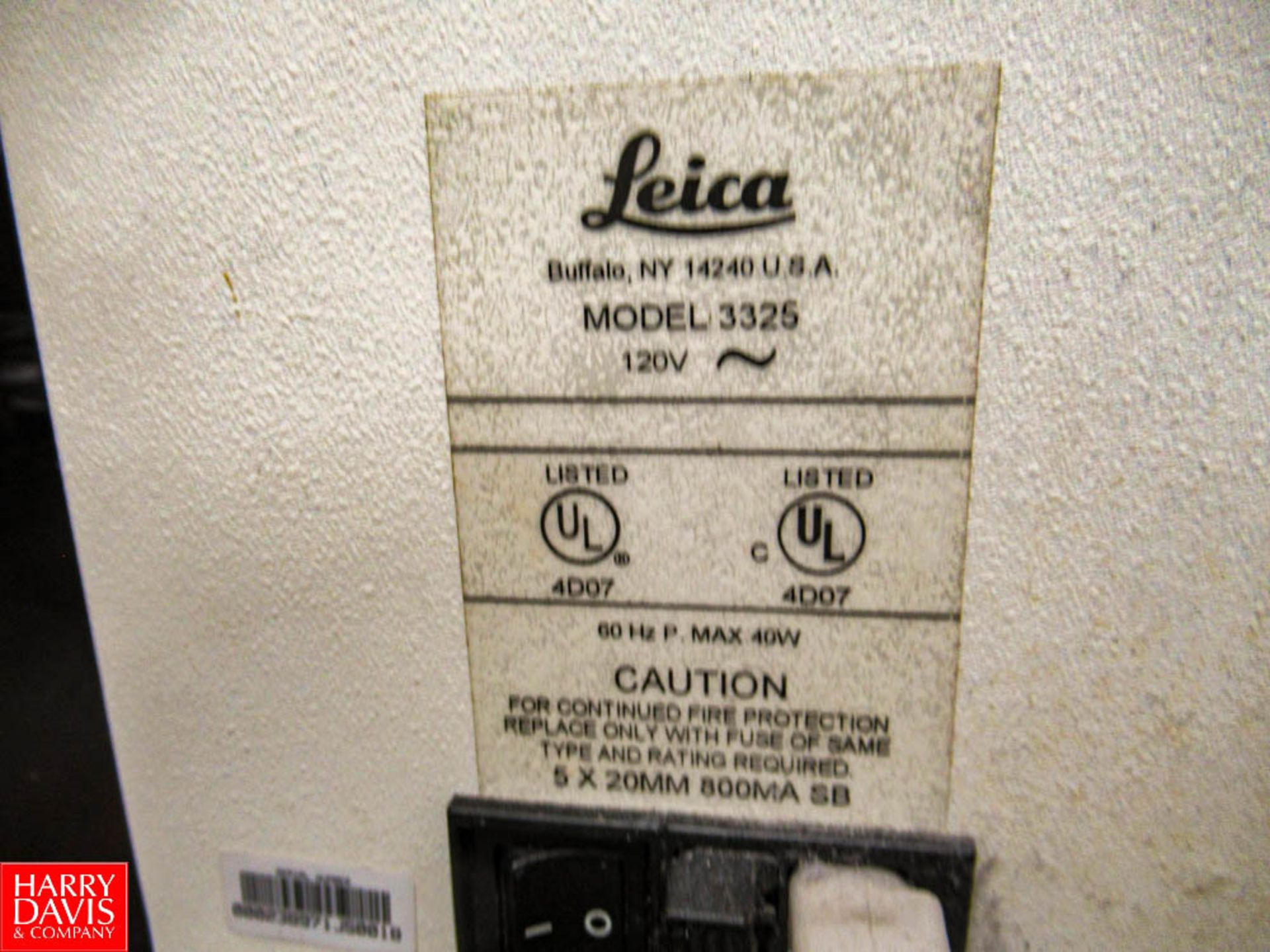 Leica QD Colony Counter, Model: 3325, Located In: Milk Test Lab - Rigging Fee: $ 25 - Image 2 of 2