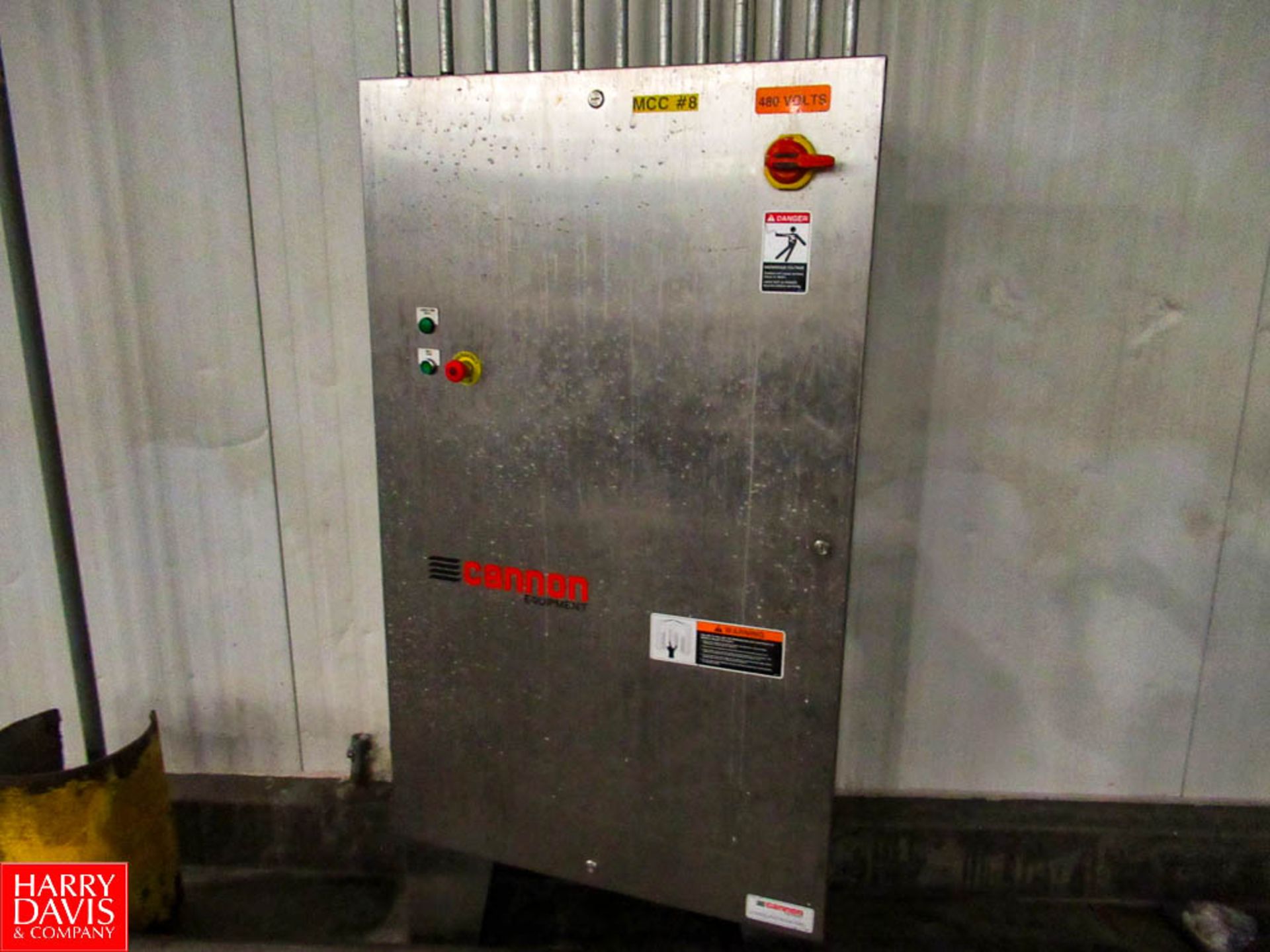 Lot of (2) Cannon PLC Control Cabinets Includes MCC Panel 8, Located In: Storage Cooler A - - Image 3 of 4