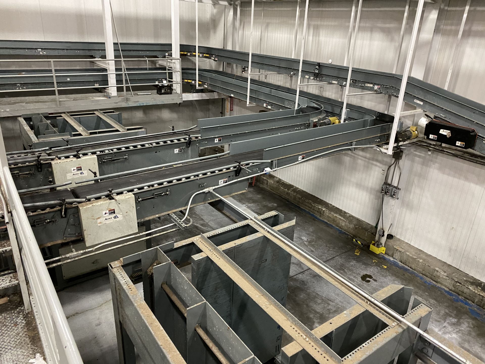 Alvey Roller Case Conveyors, Extending from Milk Filling Rm to Case Palletizers, with Mulitple - Image 3 of 4