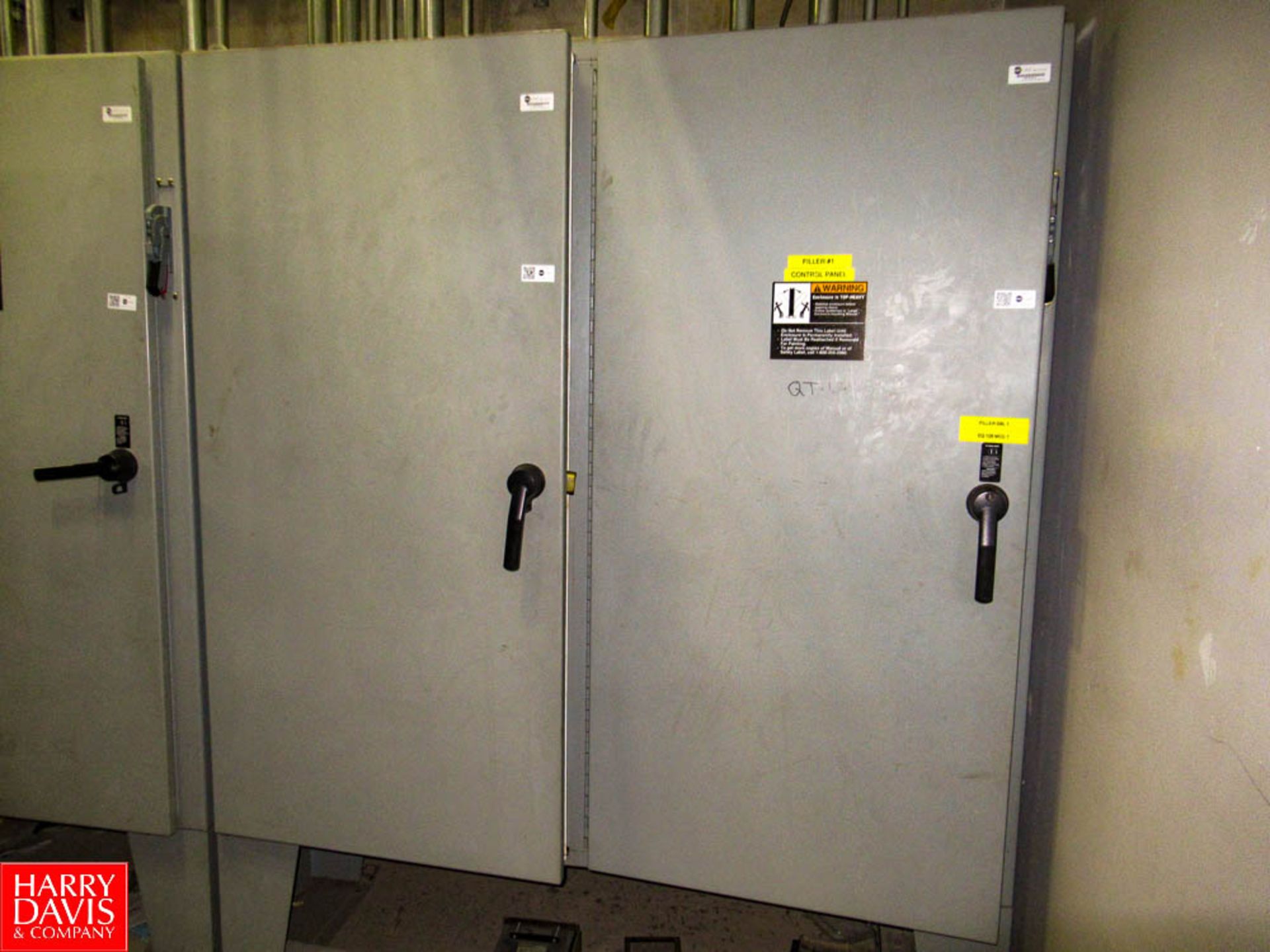 Lot of (5) Assorted PLC Cabinets, Located Along Back Wall In Upstairs Electrical Shop - Rigging Fee: