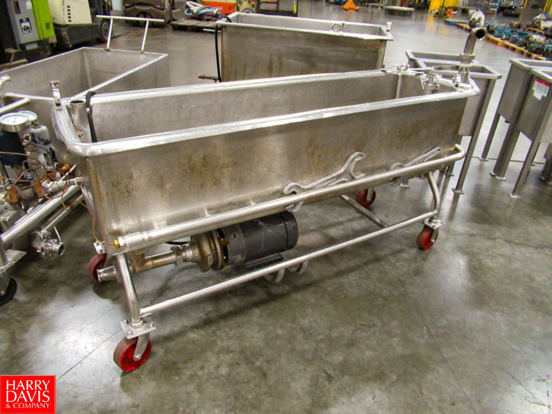 6' S/S COP Wash Tank with Pump, Located In: Dry Storage - Rigging Fee: $ 250