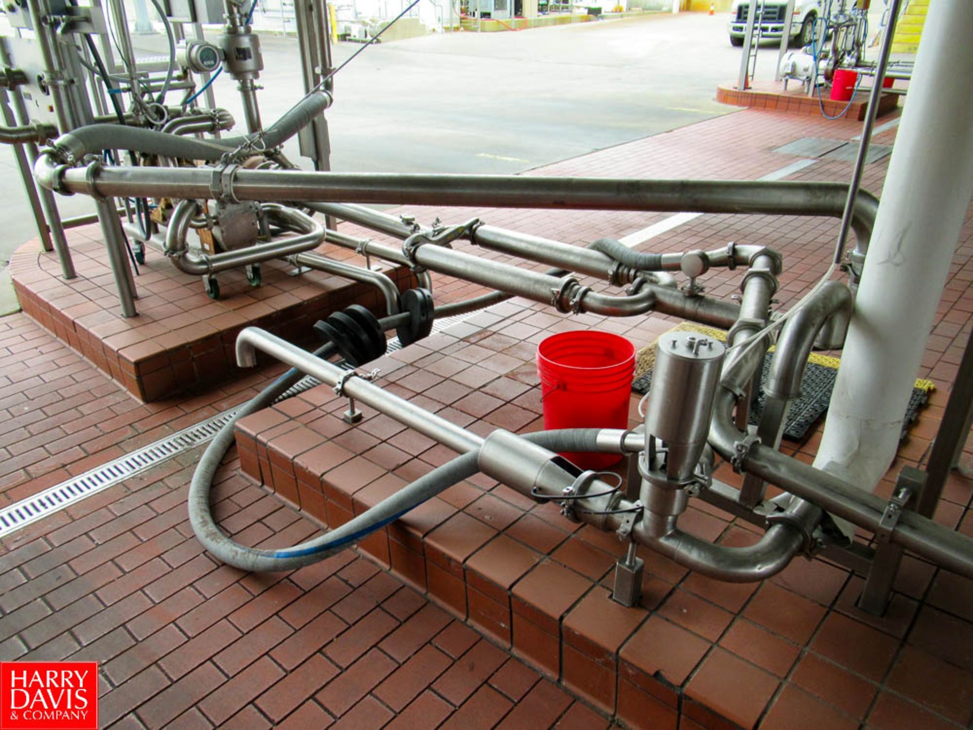 4 Ports Pipe Manifold and (2) Inline Filter Assemblies, 3" x 30"L, (2) SRC Pneumatic Valves, Located - Image 3 of 3