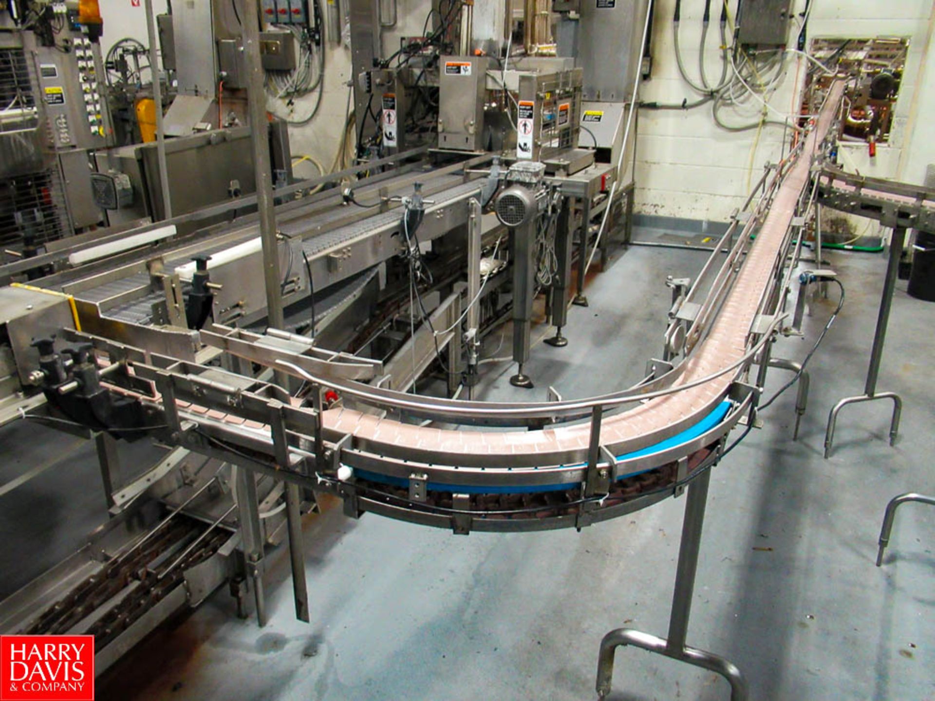 Line 8 Bottle Conveyor All S/S Frame Slat Belt Conveyor, Approximately 80' Combined In Two - Image 6 of 6