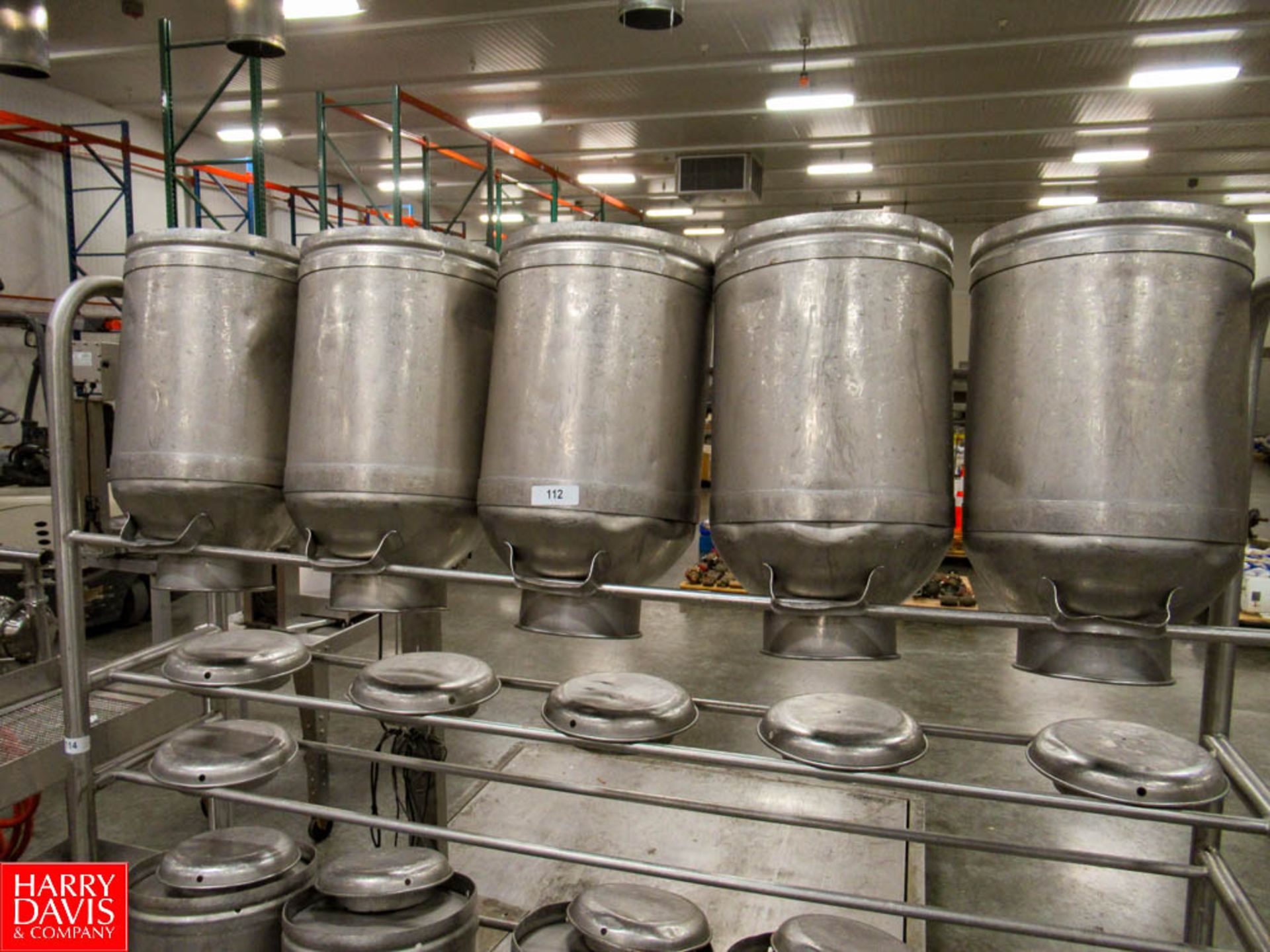 5 Gal Milk Cans, Located In Dry Storage - Rigging Fee: $ 50