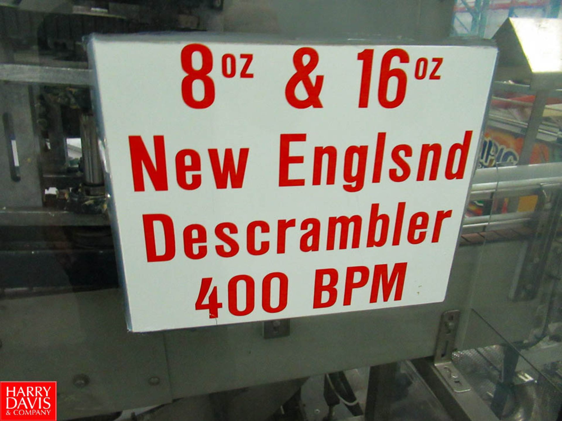 New England Linear Bottle Unscrambler, Model: H/E-100, SN: 1-8514, Utilized With Filling Line 8 - Image 6 of 6