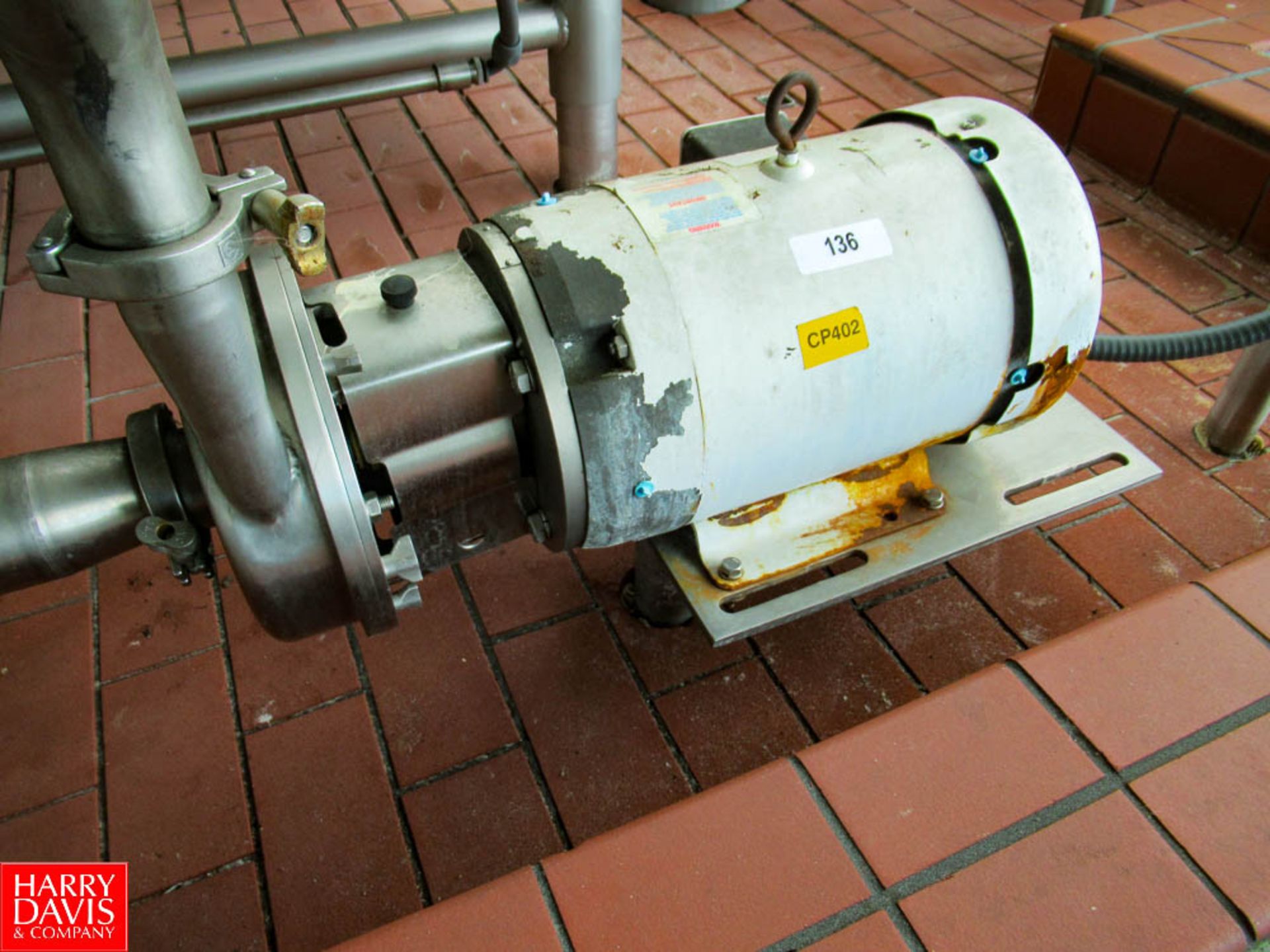 10 HP Centrifugal Pump, 3500 RPM, 2"x 3": Located In Raw Receiving - Rigging Fee: $ 100