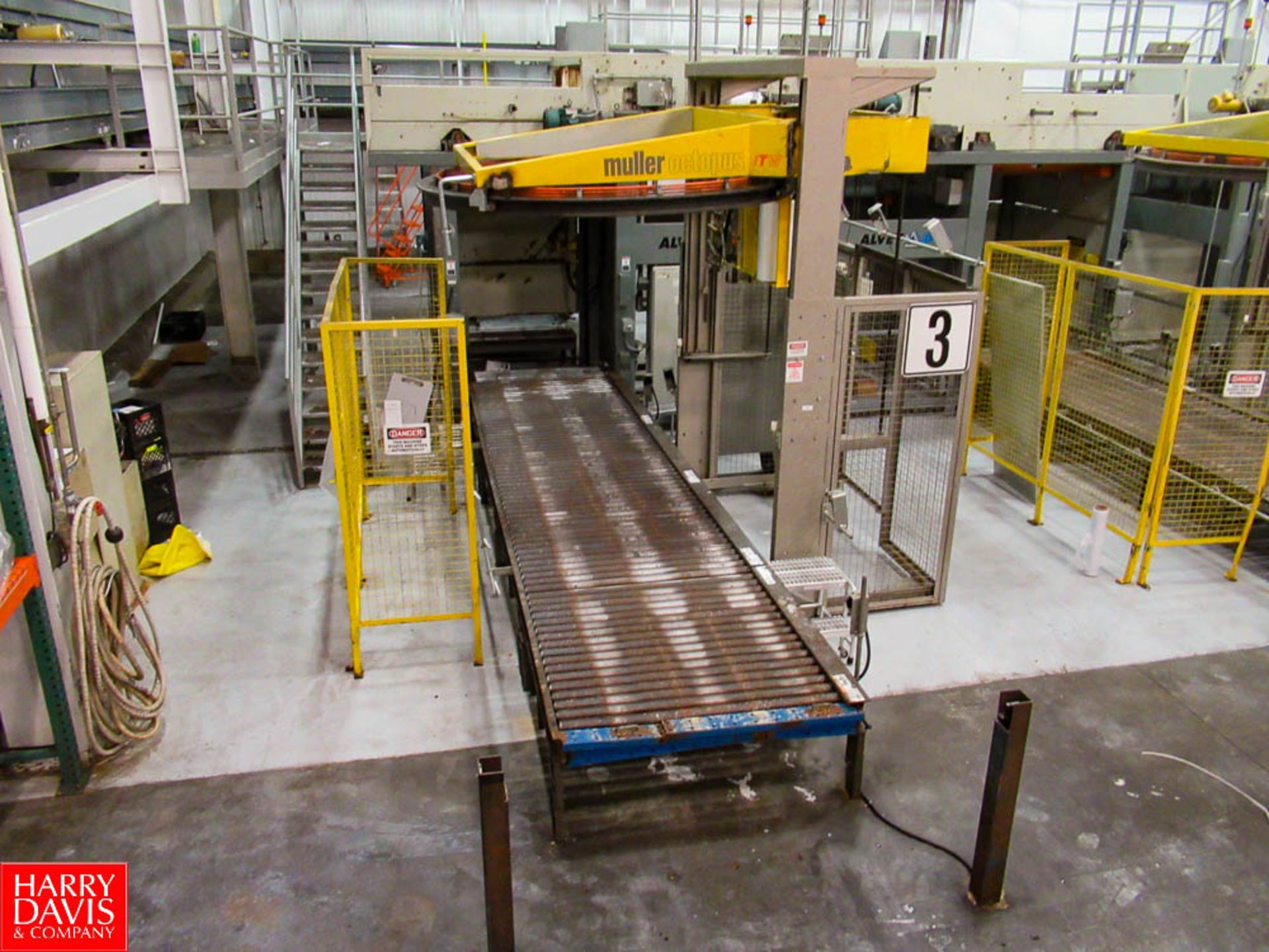 Alvey Full Case High Level Palletizer, Model: Series 880 ,with Adjustable Pallet Feed Carriage, 40 x